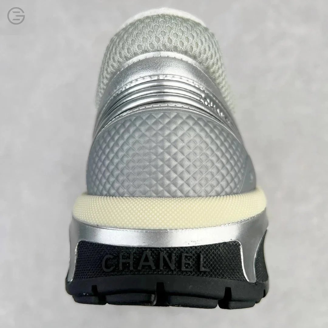 Chanel Runway Sneakers Orange and Brown Mesh Leather Chunky Sneakers - 8