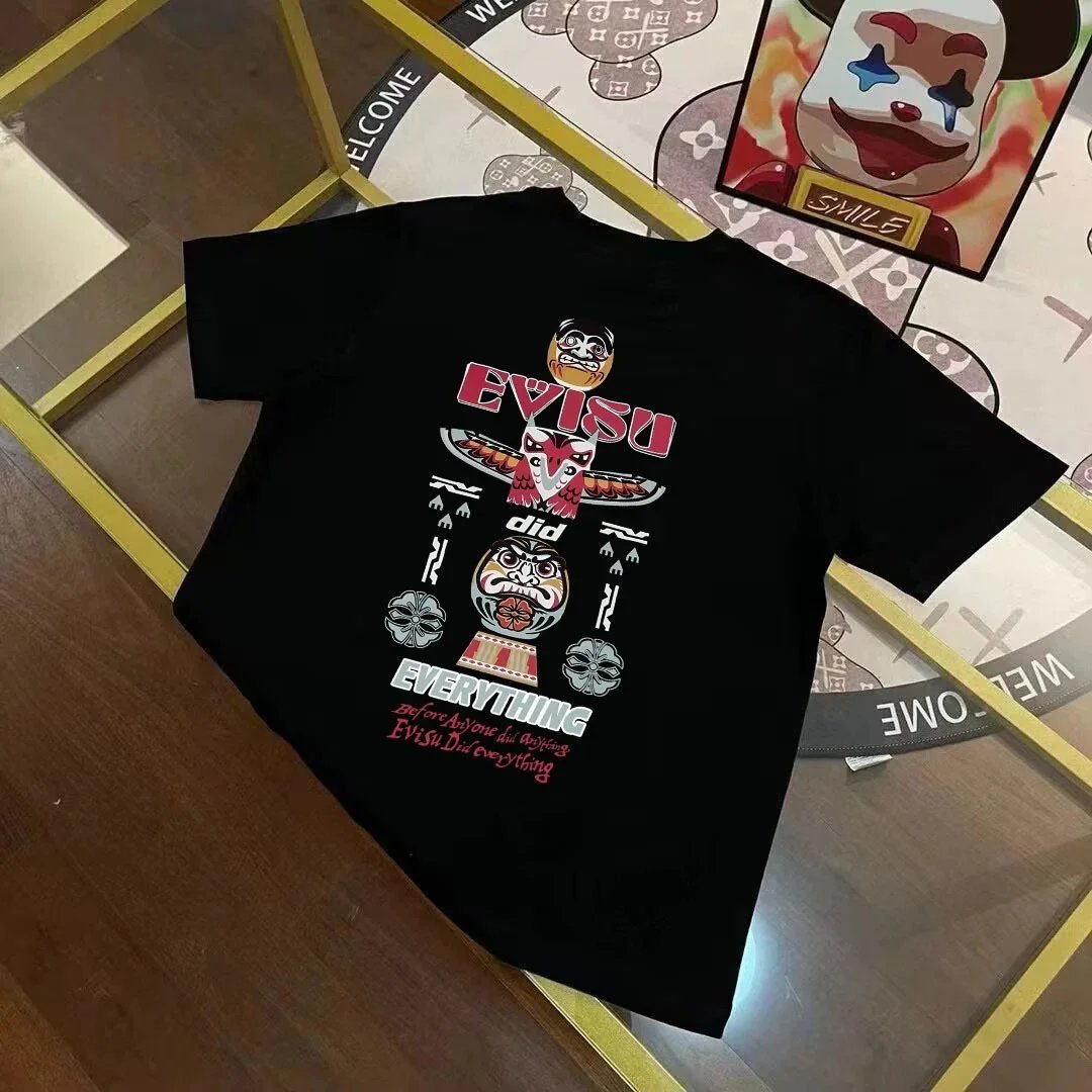 Evisu T-Shirts Short-Sleeve Graphic Print T-Shirt — EVIS*U