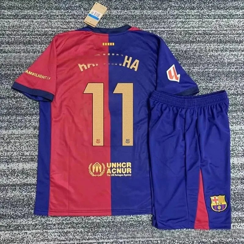 Adidas Football Jerseys 24/25 Club Jersey and Shorts Set — 24-25 Barcelona’s home ground-11 No. Rafinia