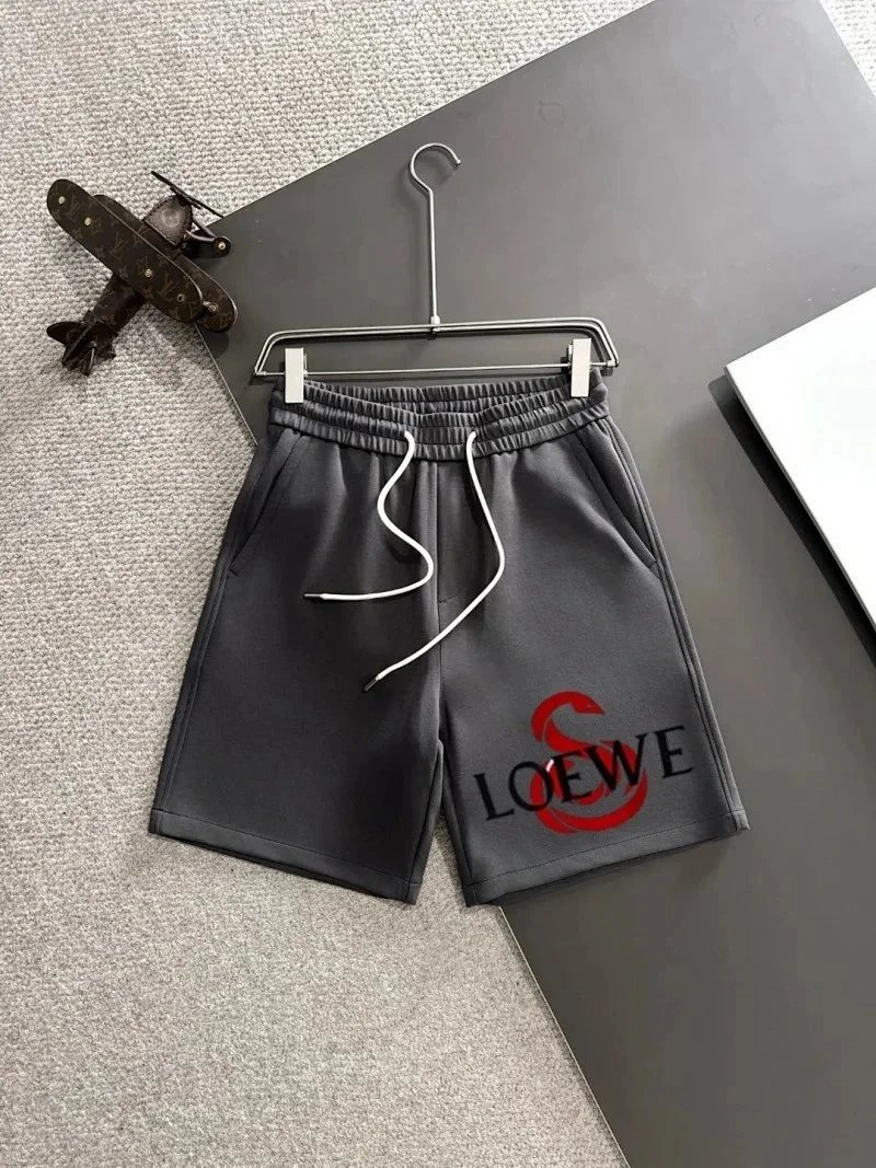 Loewe Shorts Drawstring with Anagram logo embroidery — 9LOE*WE