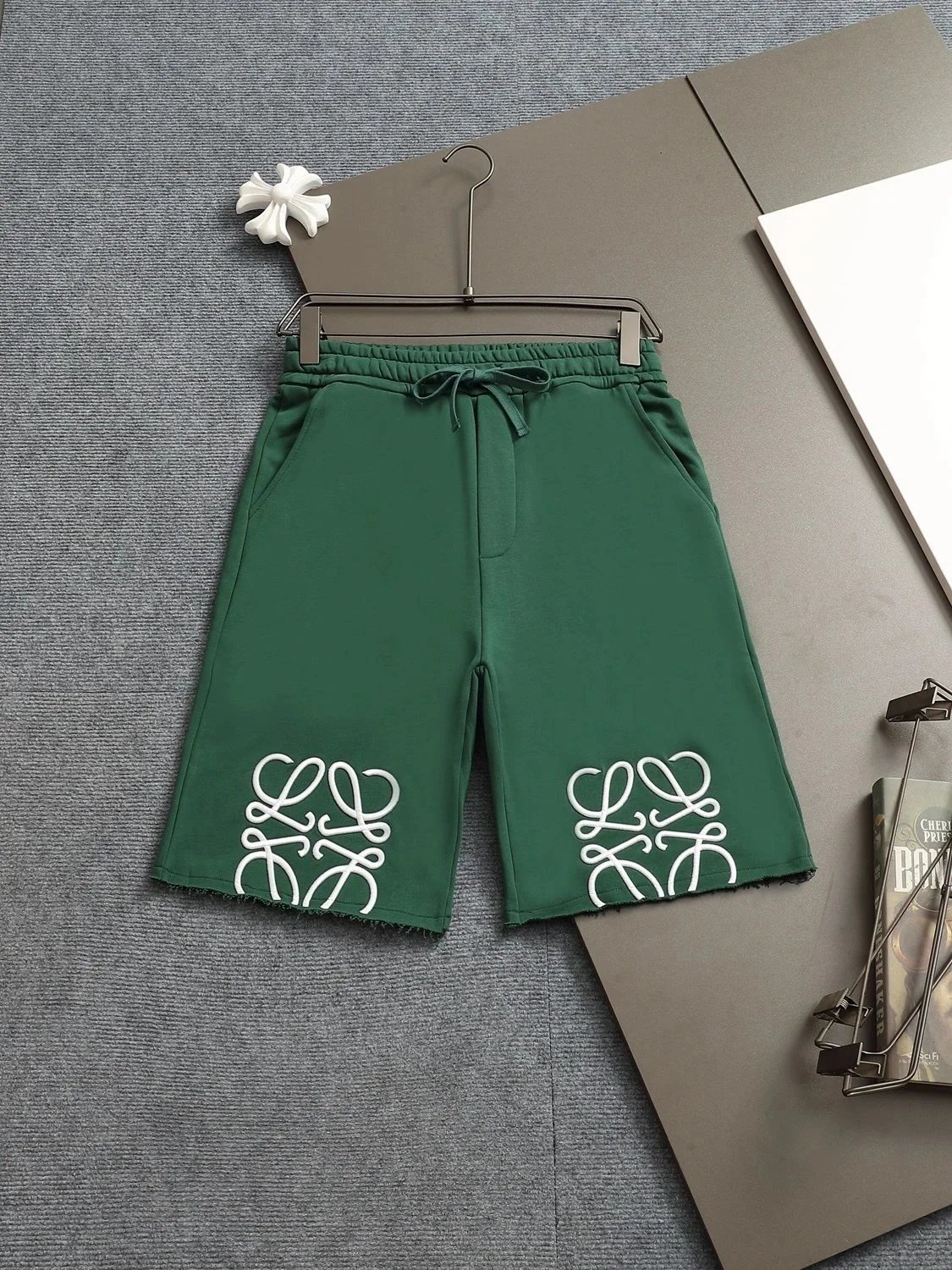Loewe Shorts Drawstring with Anagram logo embroidery — 21LOE*WE