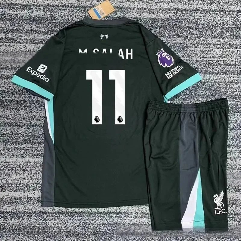 Adidas Football Jerseys 24/25 Club Jersey and Shorts Set — 24-25 Liverpool away-11 No. Salah