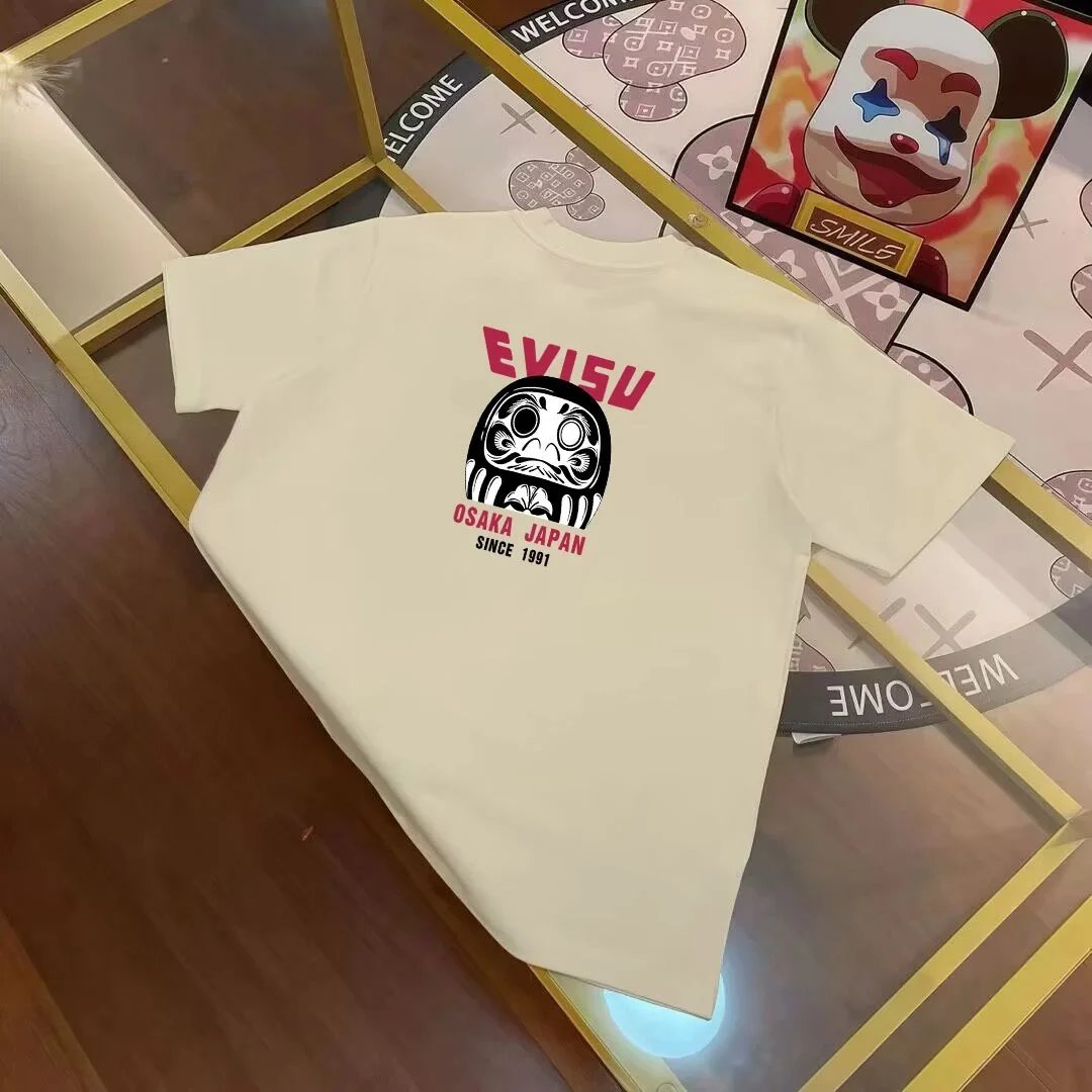 Evisu T-Shirts Short-Sleeve Graphic Print T-Shirt — EVI *SU