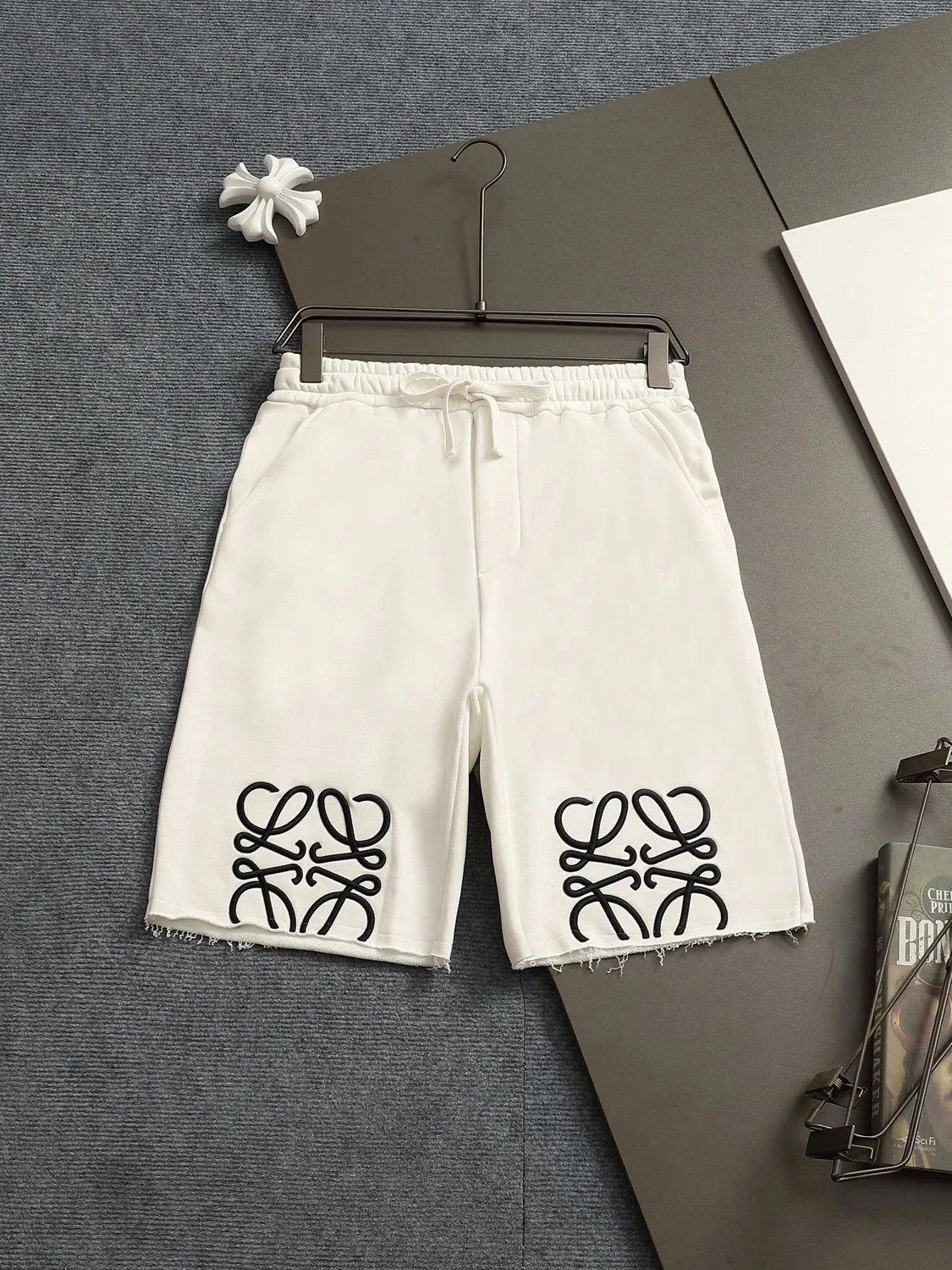 Loewe Shorts Drawstring with Anagram logo embroidery — 22LOE*WE