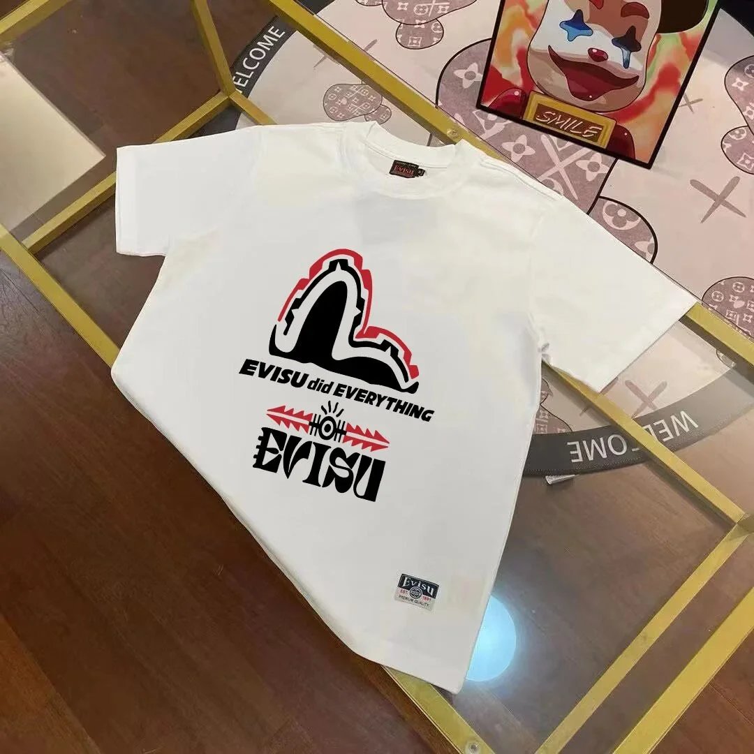Evisu T-Shirts Short-Sleeve Graphic Print T-Shirt — E*VIS U