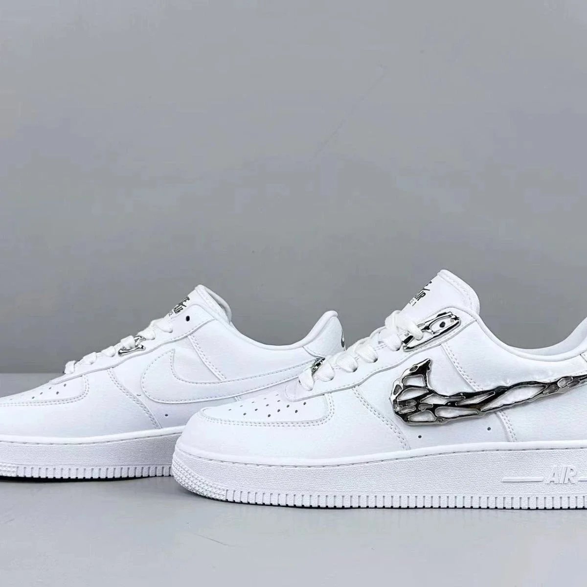 Nike Sneakers Air Force 1 Low with skeletal Swoosh detail image 3