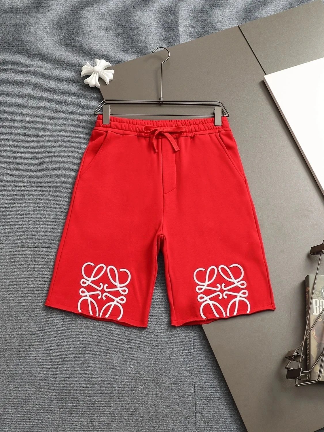 Loewe Shorts Drawstring with Anagram logo embroidery — 20LOE*WE