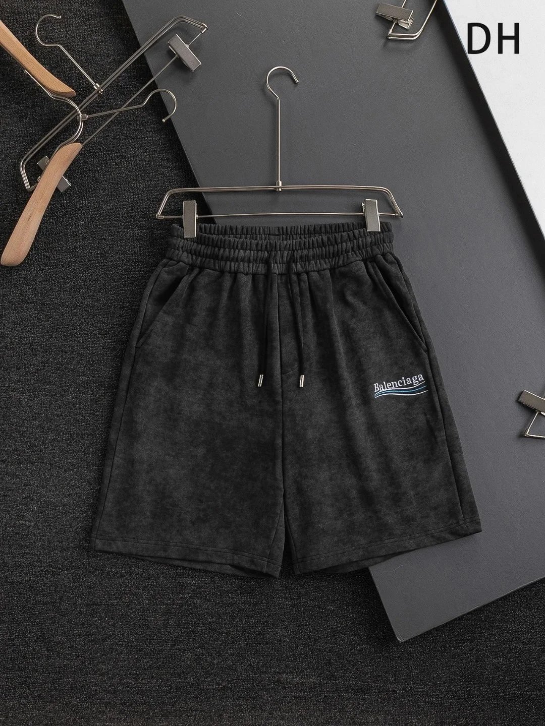 Burberry Shorts Elastic-Waist Drawstring — BAL*ENCIAGA