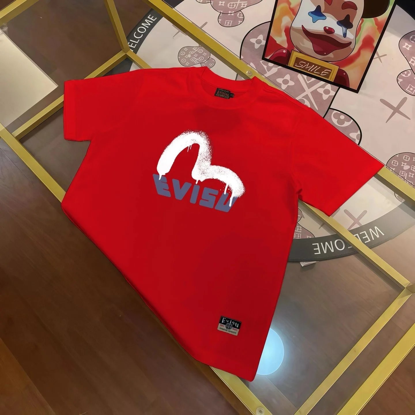 Evisu T-Shirts Short-Sleeve Graphic Print T-Shirt — E*V I S U