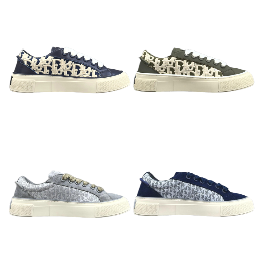 Dior B23 Monogram Navy Casual Sneakers