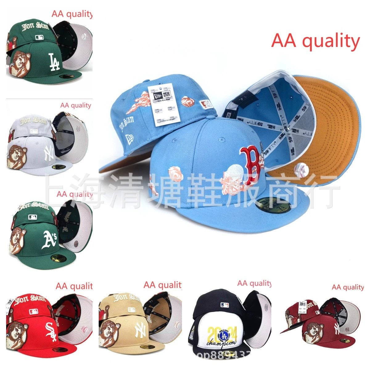 New Era 59FIFTY Blue Boston Red Sox Fitted Cap