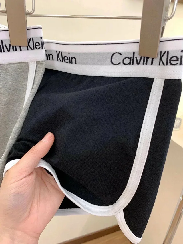 Calvin Klein Shorts Logo-waistband contrast-trim athletic product detail image 13