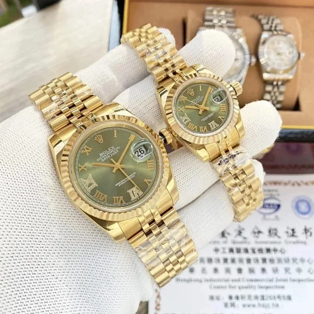 Rolex Watches Datejust fluted-bezel date watch with Roman numeral dial product detail image 10