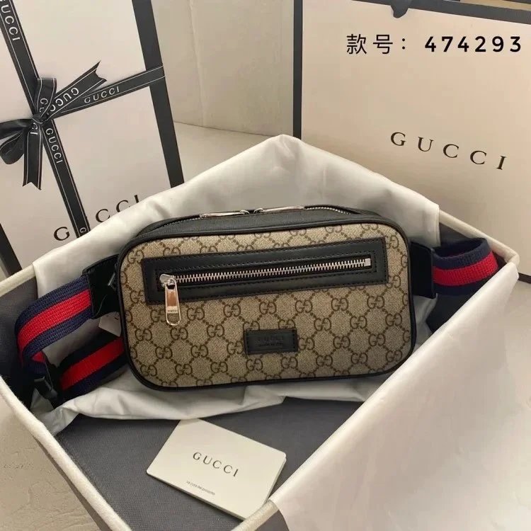 Gucci Crossbody Bags 474293 GG Supreme belt bag — 24-14-5. 5