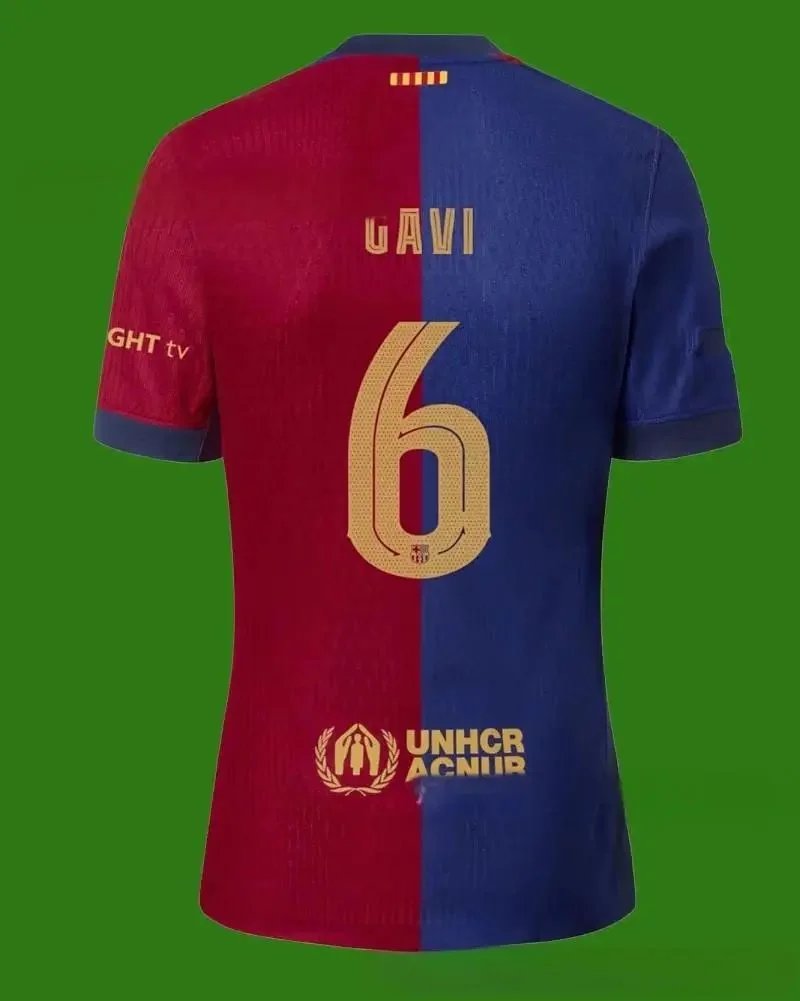FC Barcelona Football Jerseys 2024/25 Home Jersey — Fan+6 Champions League No.