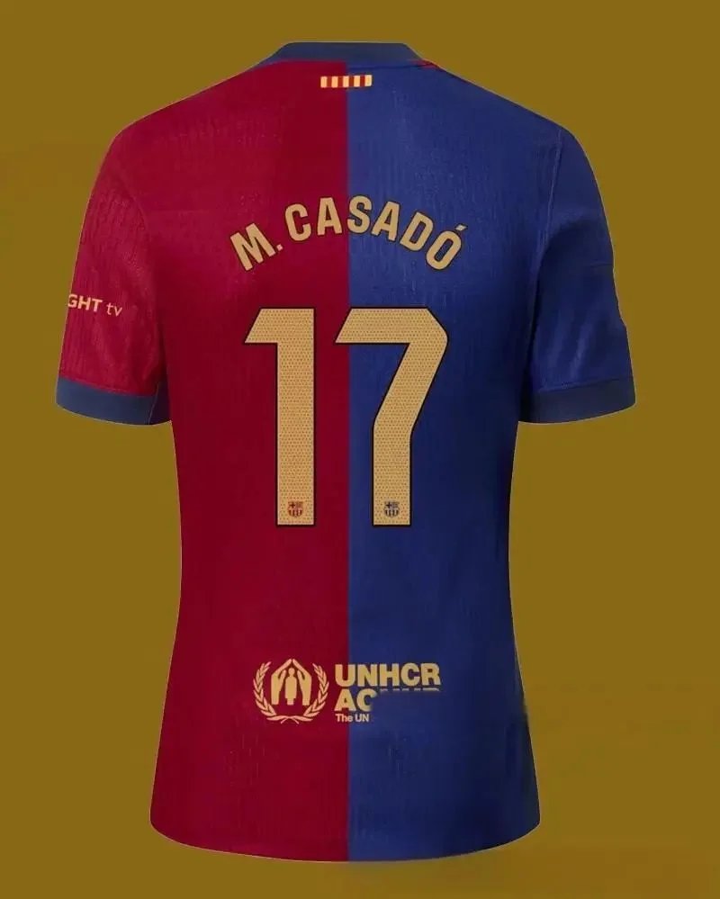 FC Barcelona Football Jerseys 2024/25 Home Jersey — Fan+17 La Liga No.