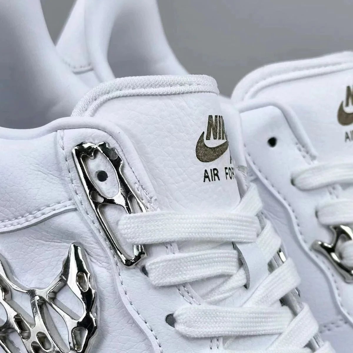 Nike Sneakers Air Force 1 Low with skeletal Swoosh detail image 8