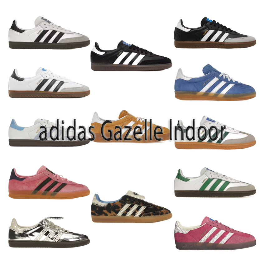 Adidas Gazelle Indoor White Black Casual Sneakers