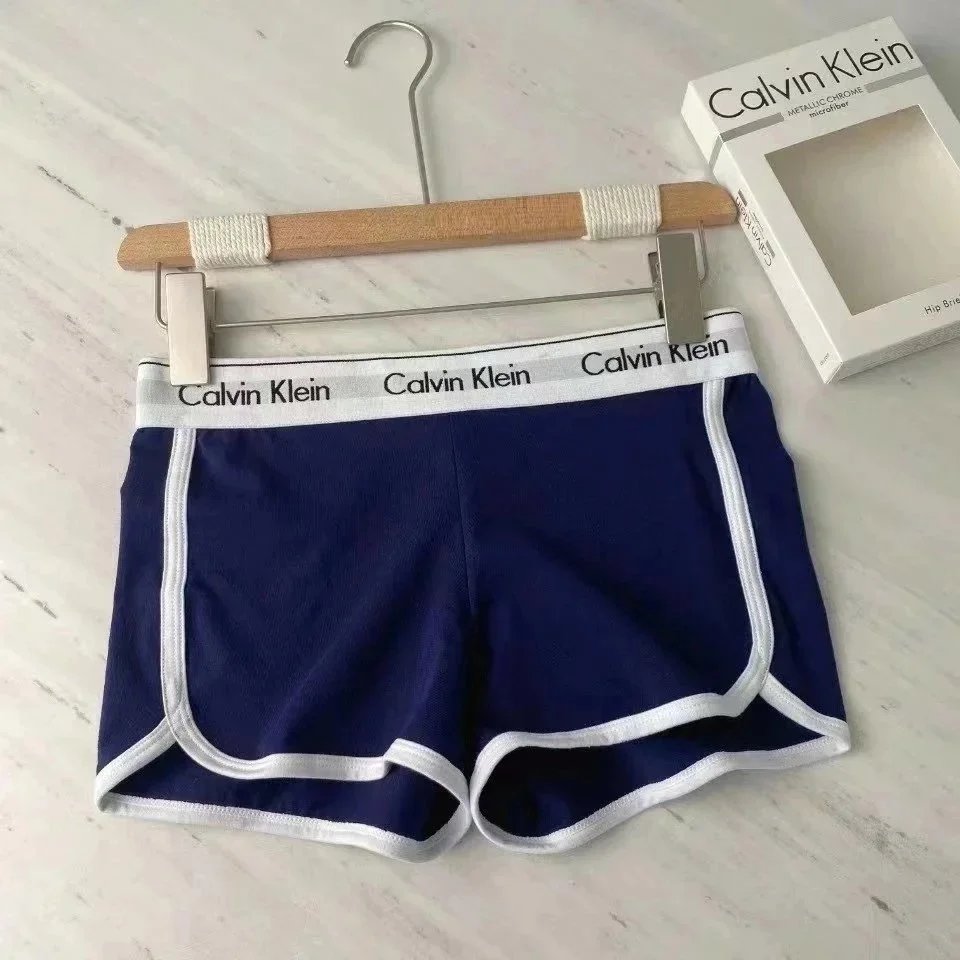 Calvin Klein Shorts Logo-waistband contrast-trim athletic — Buy one, get one free: Dark blue (with a matching dark-blue pair as the gift)