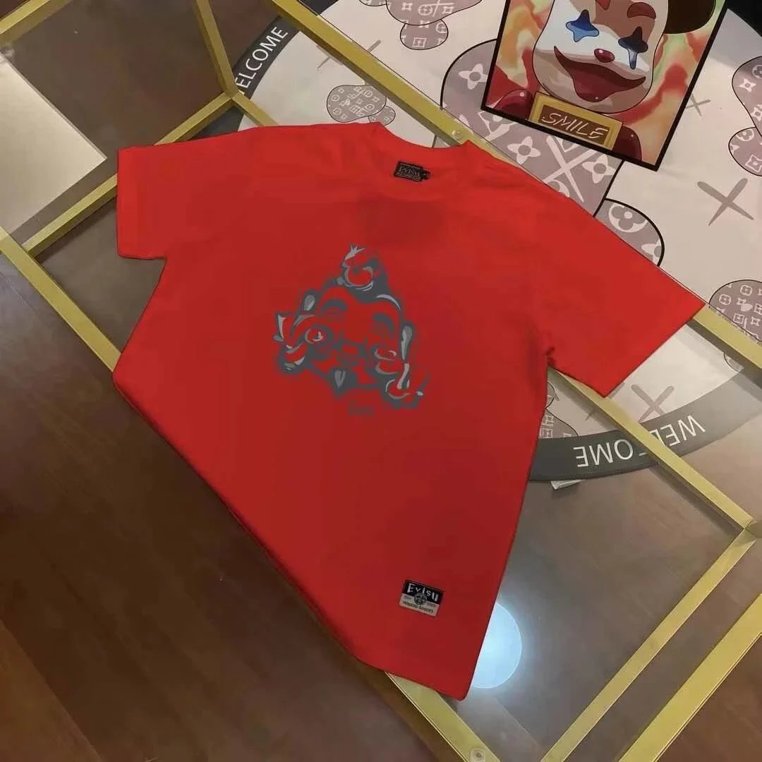 Evisu T-Shirts Seagull Logo Short-Sleeve T-Shirt — E VIS*U