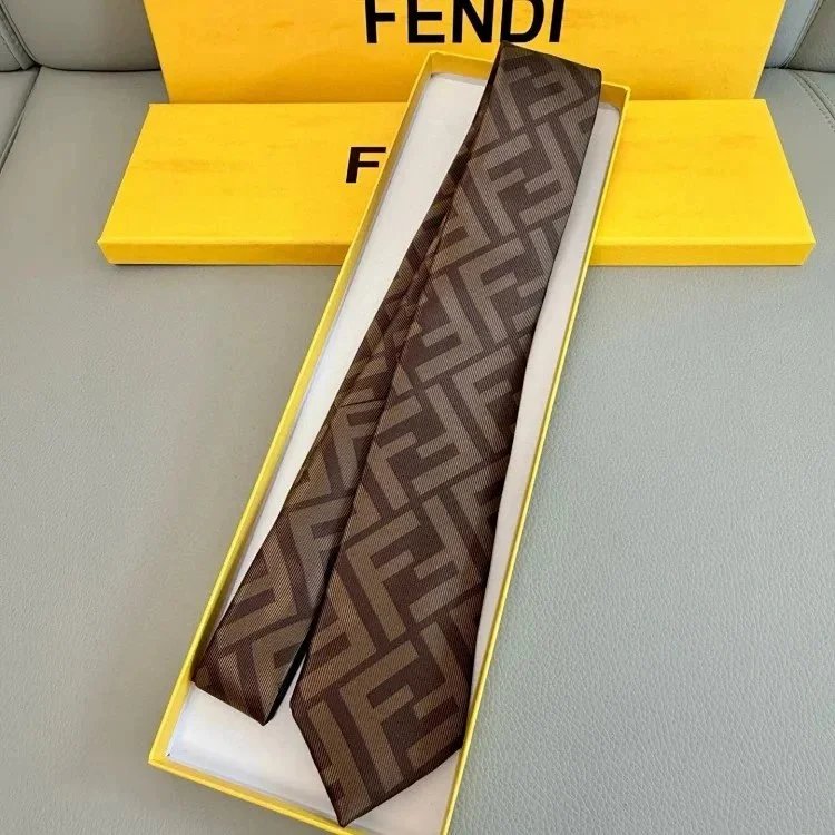 Fendi Ties FF monogram silk tie — 1FEN*DI