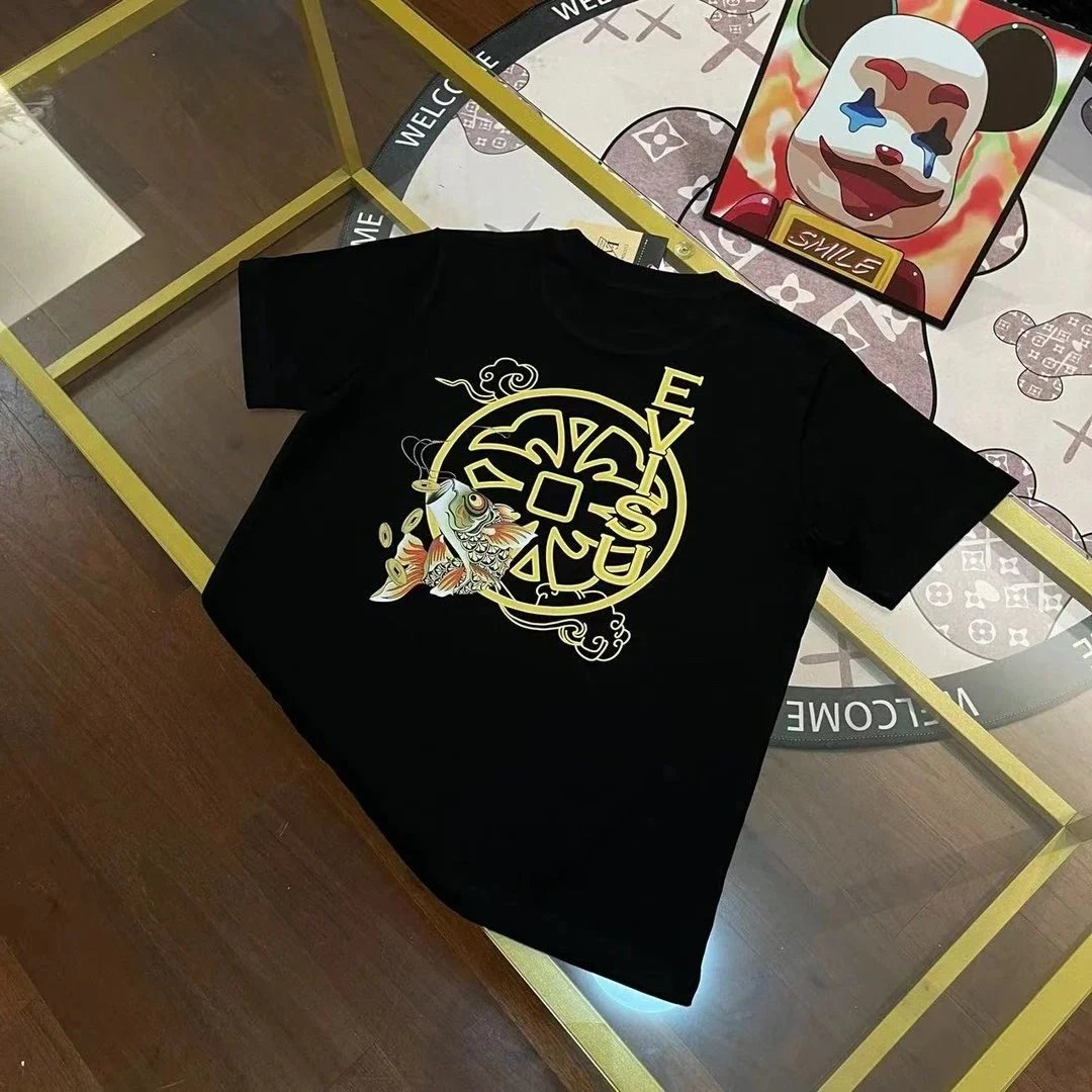 Evisu T-Shirts Seagull Logo Short-Sleeve T-Shirt — EV* I SU