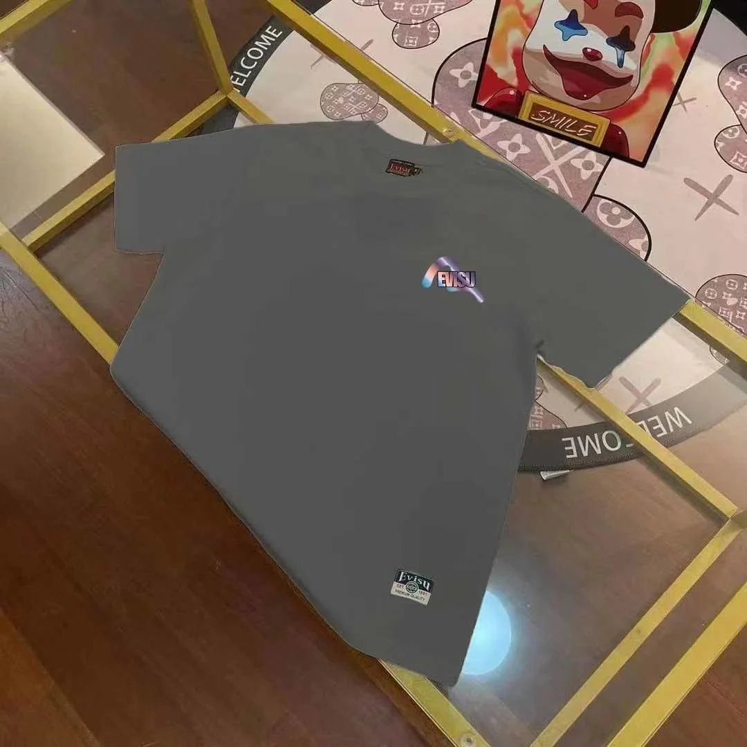 Evisu T-Shirts Seagull Logo Short-Sleeve T-Shirt — E V*ISU