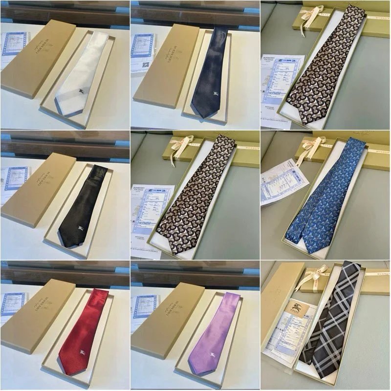 Burberry Classic Silk Necktie Assorted Colors Formal