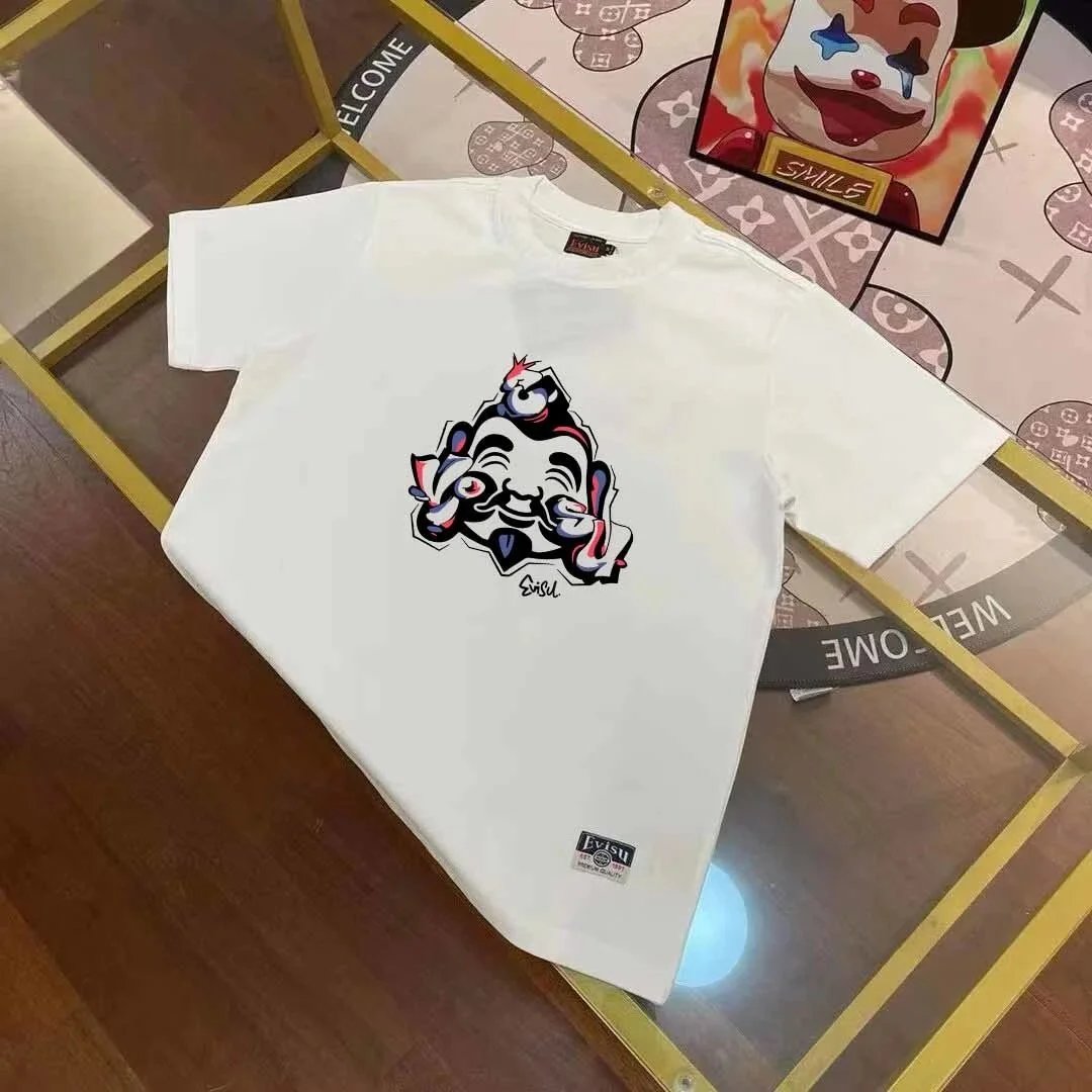 Evisu T-Shirts Seagull Logo Short-Sleeve T-Shirt — E VI*SU
