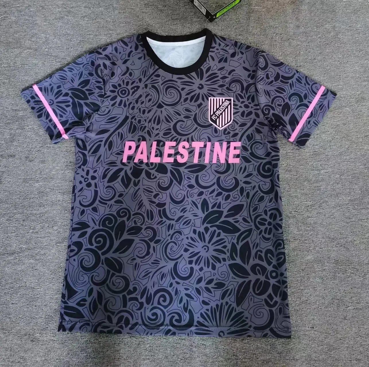 B Sport Football Jerseys Graphic Print — 2526 Palestinian Black