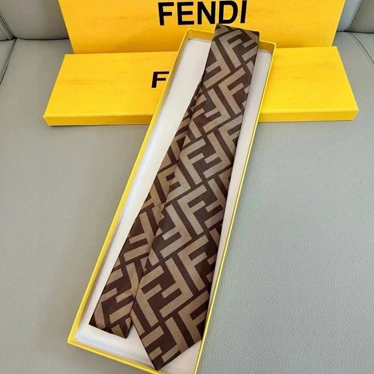 Fendi Ties FF monogram silk tie — 2FEN*DI