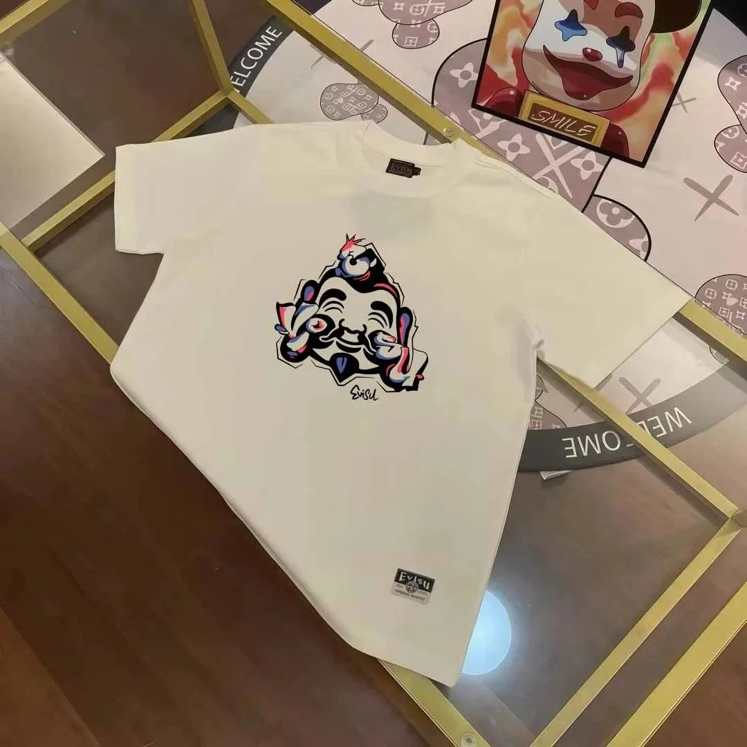 Evisu T-Shirts Seagull Logo Short-Sleeve T-Shirt — EV I*SU