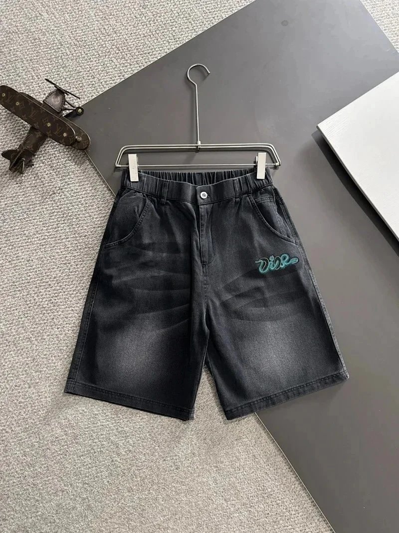 Dior Shorts Drawstring cargo with logo patch — 14DI*OR