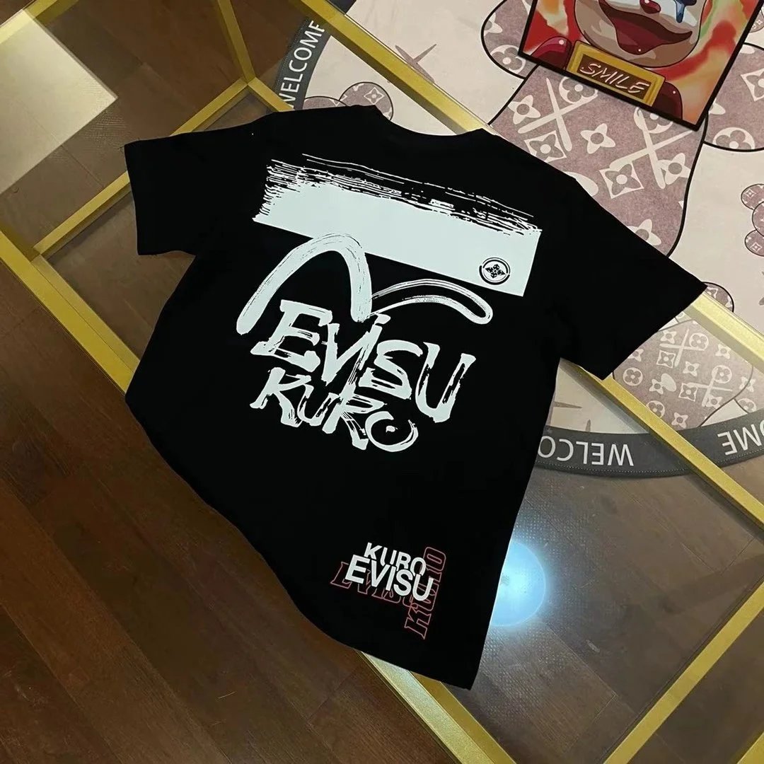 Evisu T-Shirts Seagull Logo Short-Sleeve T-Shirt — EV *I SU