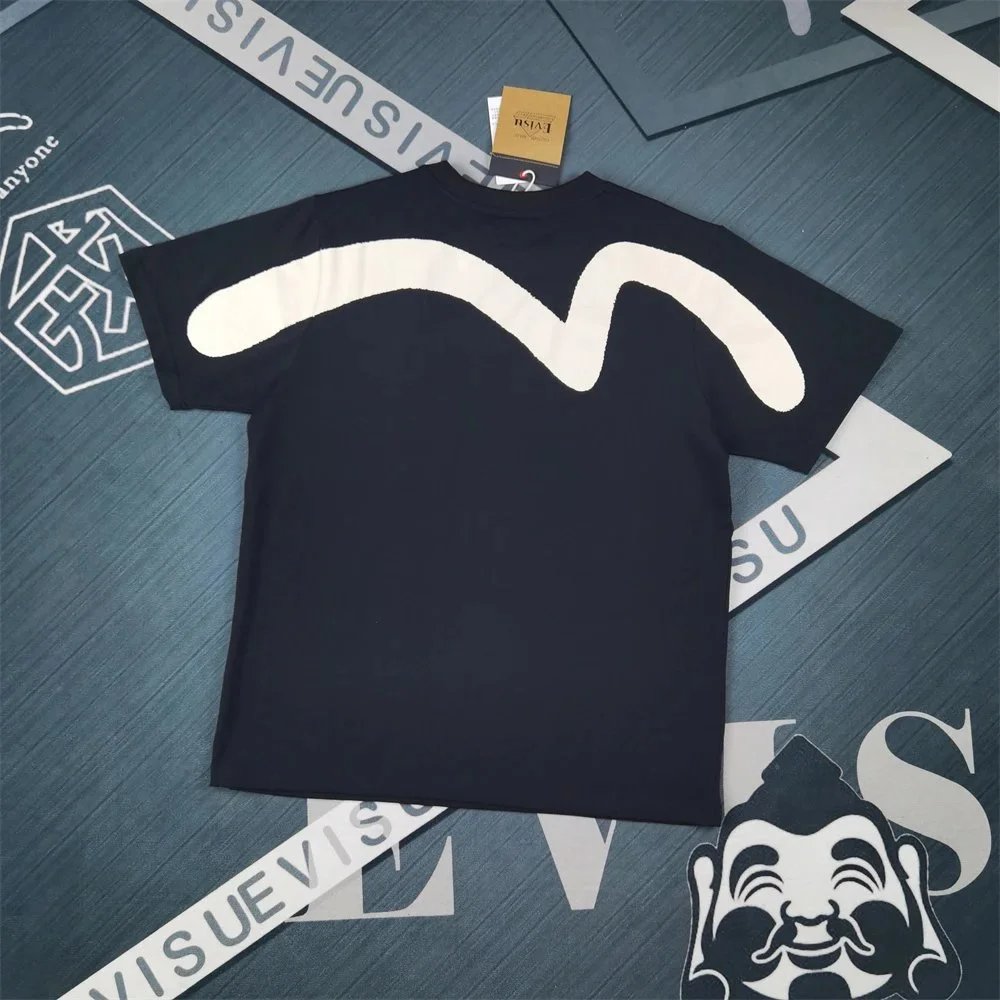 Evisu T-Shirts Seagull Logo Short-Sleeve T-Shirt — E *V ISU