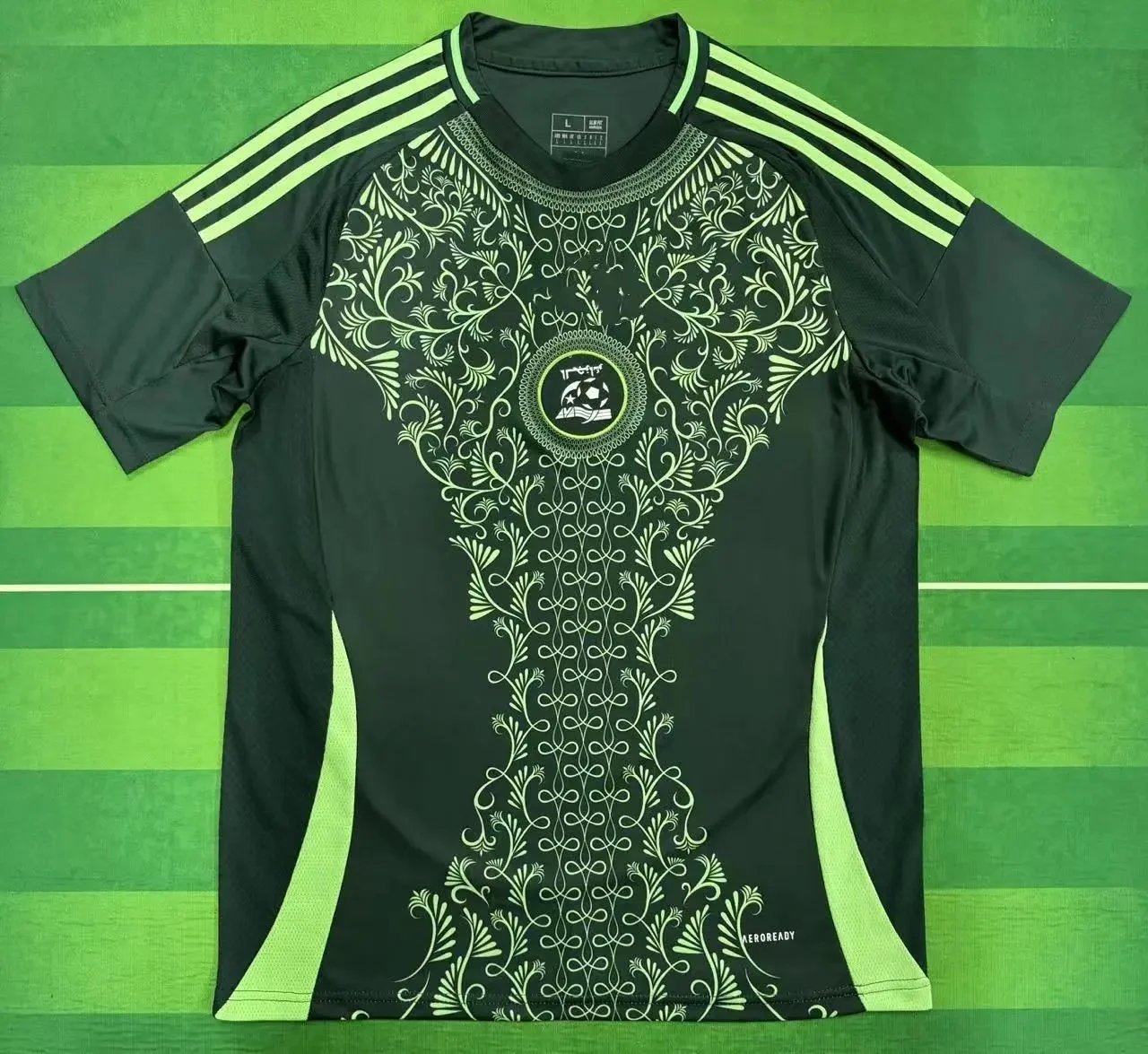 B Sport Football Jerseys Graphic Print — 2526 Algeria Away Green