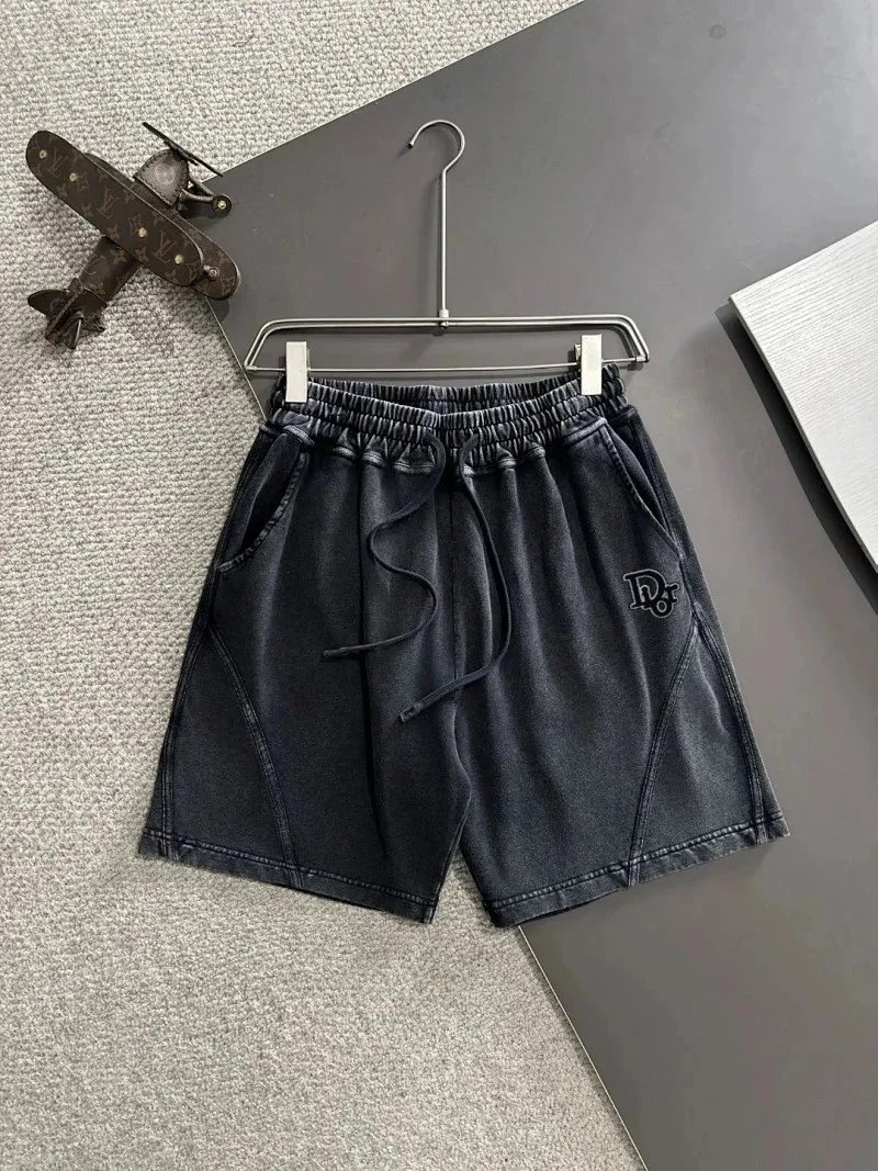 Dior Shorts Drawstring cargo with logo patch — 23DI*OR