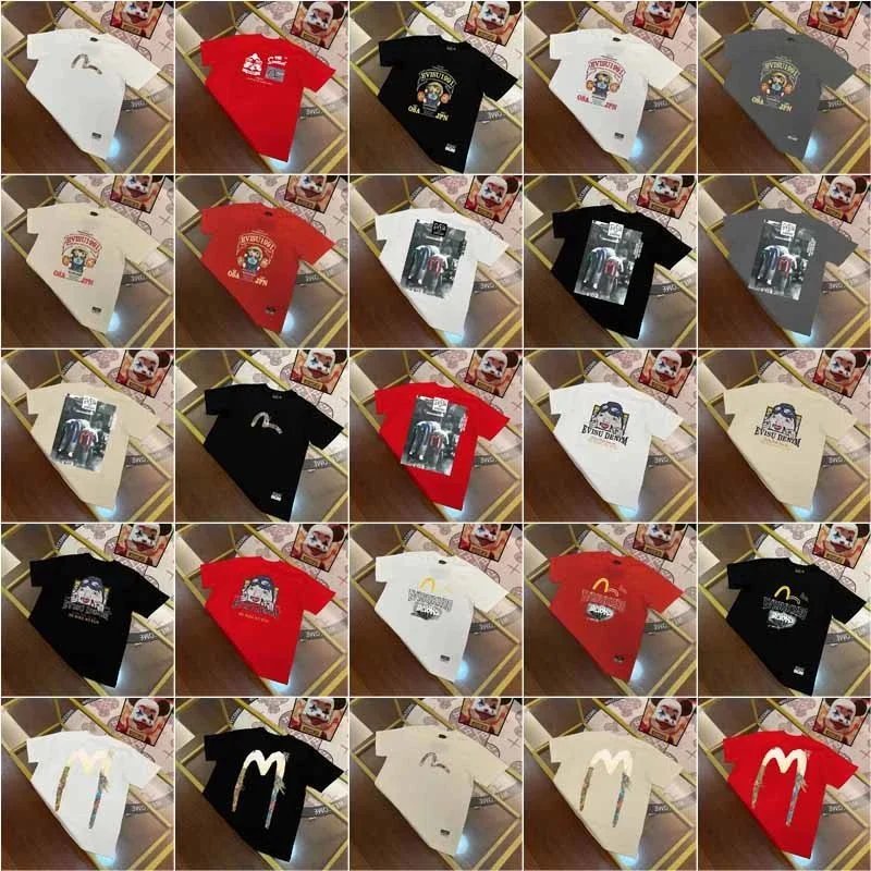 Evisu T-Shirts Short-Sleeve T-Shirt with Patterned Seagull Logo image 1