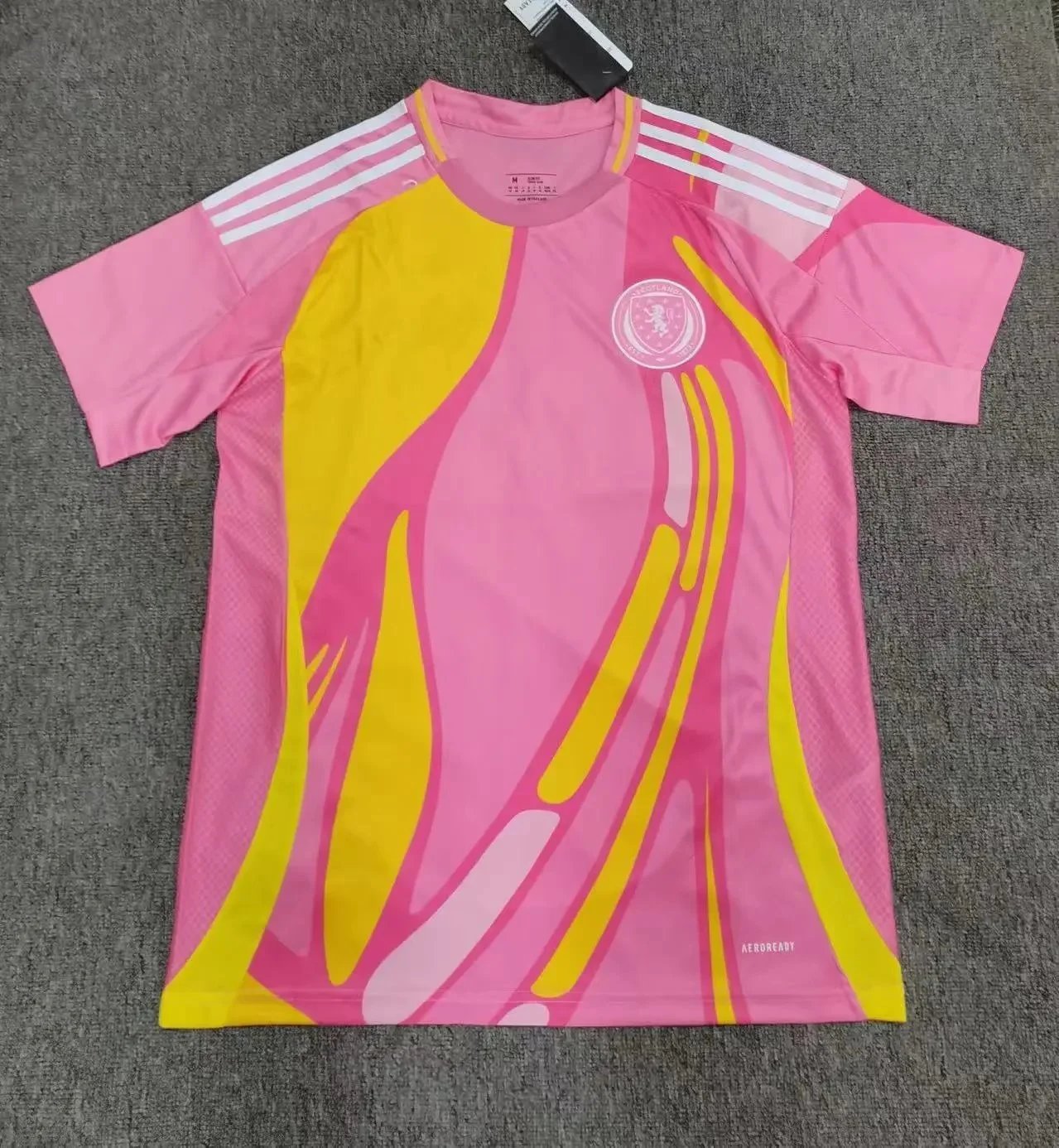 B Sport Football Jerseys Graphic Print — 2526 Scotland away pink