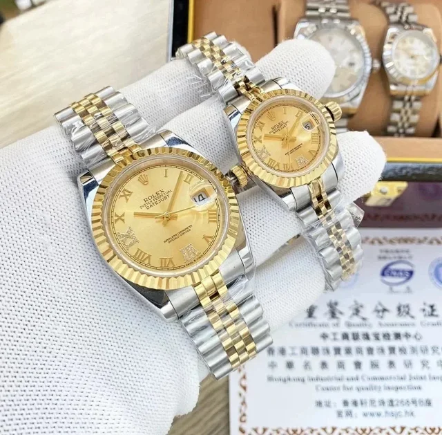 Rolex Watches Datejust fluted-bezel date watch with Roman numeral dial product detail image 7