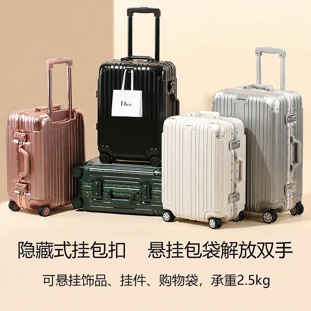 Unbranded Travel Bags Aluminum-frame hard-shell spinner suitcase image 3