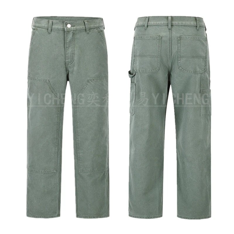 Unbranded Jeans Washed distressed denim — N 063 Green Lumber Jeans