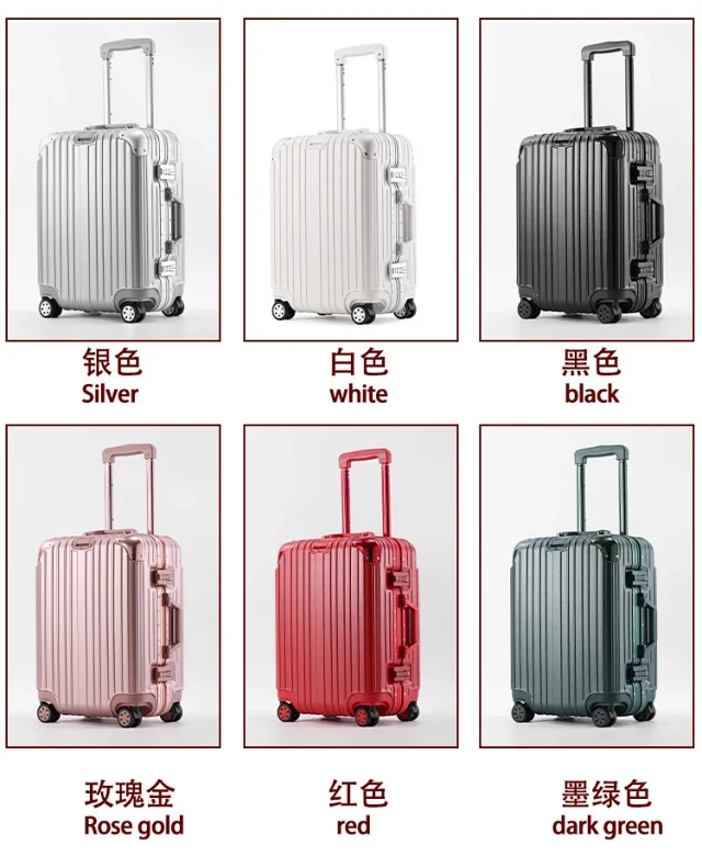 Unbranded Travel Bags Aluminum-frame hard-shell spinner suitcase product detail image 20
