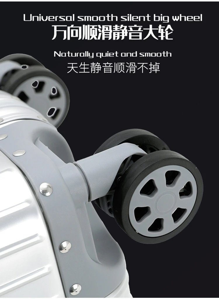 Design Silver Hardshell Spinner Suitcase Set Suitcase - 11