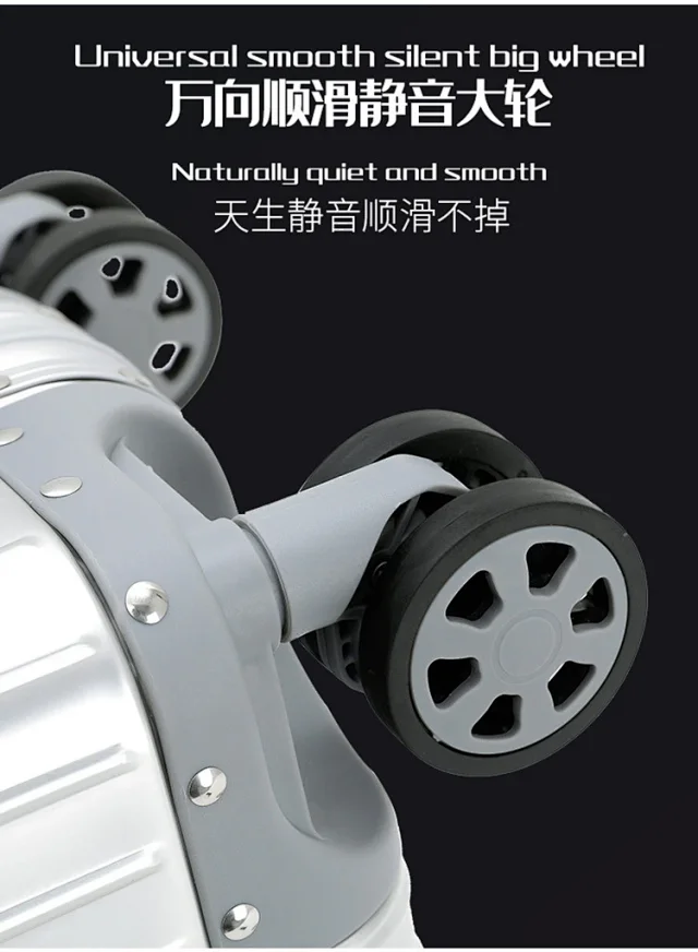 Unbranded Travel Bags Aluminum-frame hard-shell spinner suitcase product detail image 9