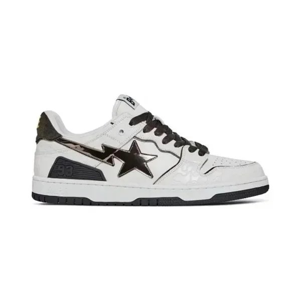 A BATHING APE Sneakers SK8 STA low-top star — WhiteMetallicSilver