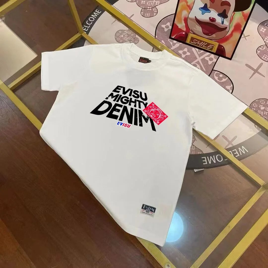 Evisu T-Shirts Short-Sleeve Graphic Print T-Shirt — EV*IS U
