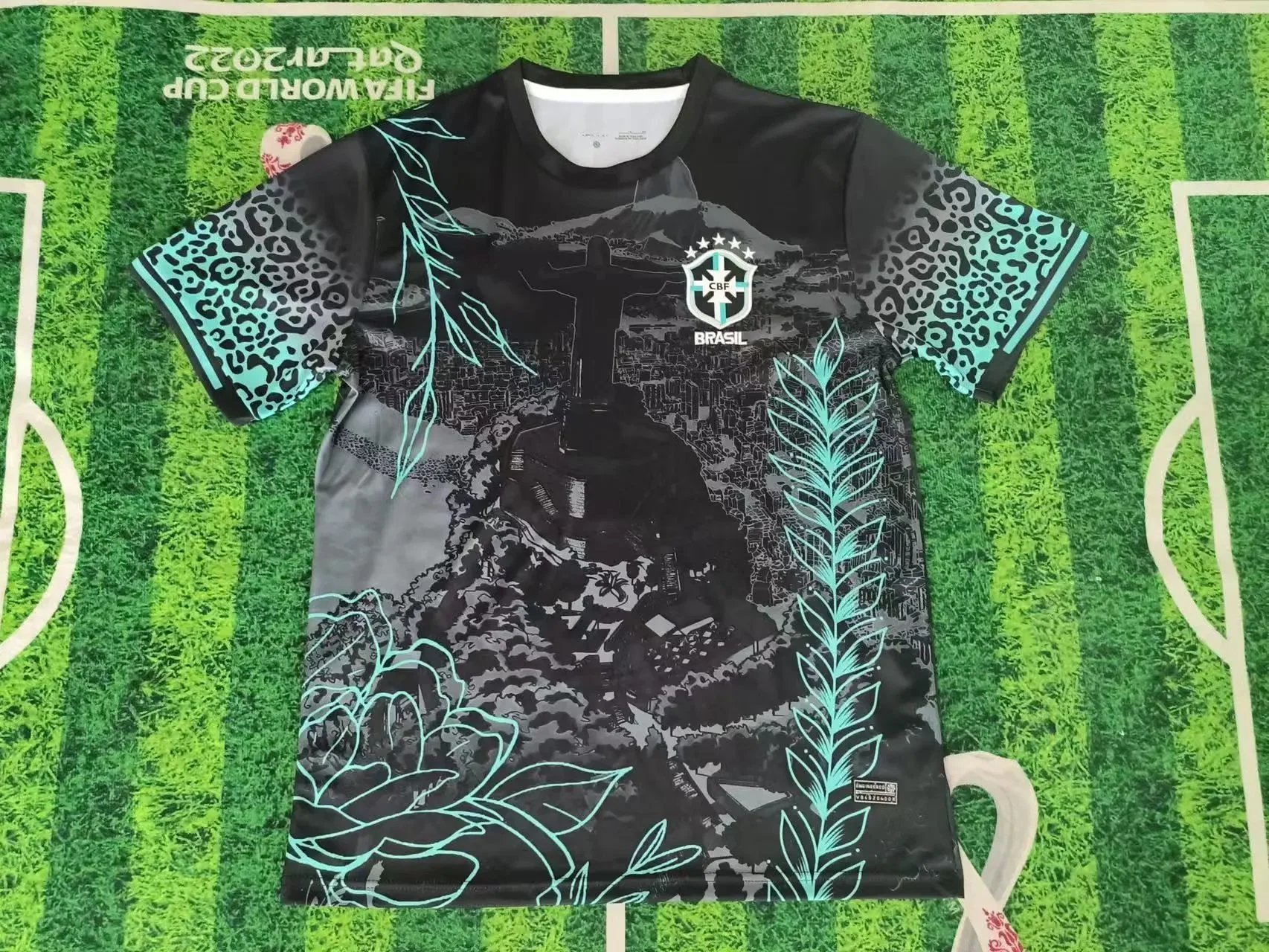 B Sport Football Jerseys Graphic Print — 2526 Brazil Green Leaves Special Edition