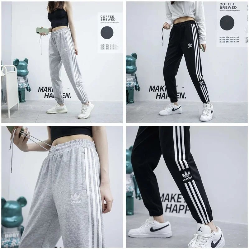 Adidas Clover Gray Black Track Pants