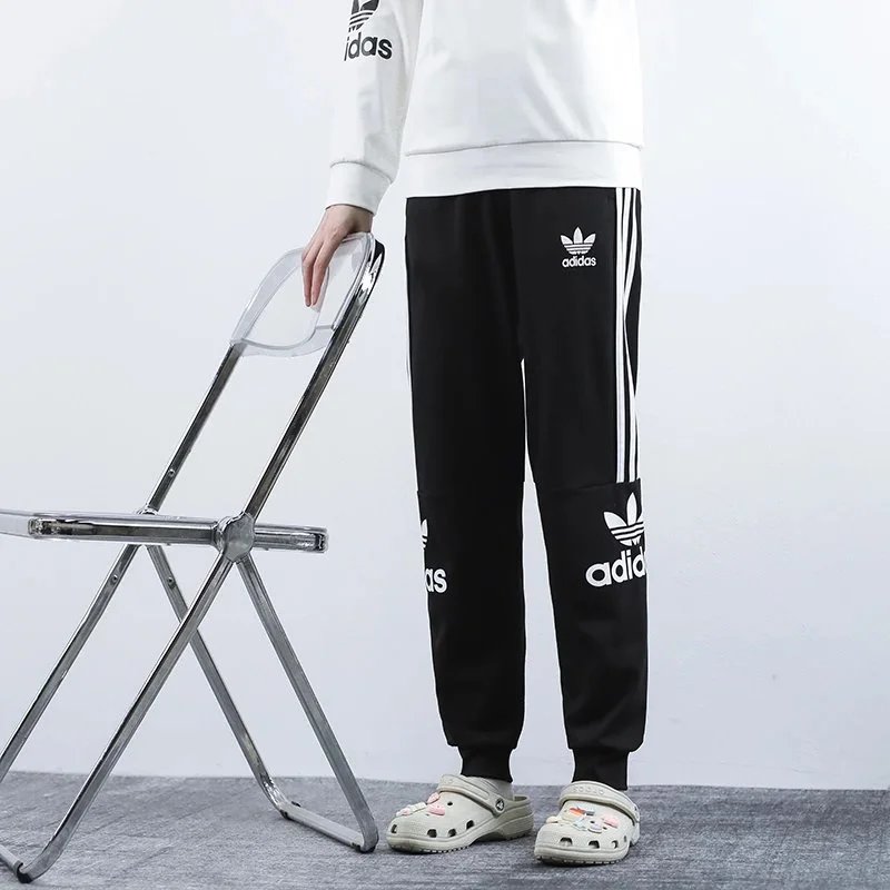 Adidas Clover Pants Black Sporty Joggers